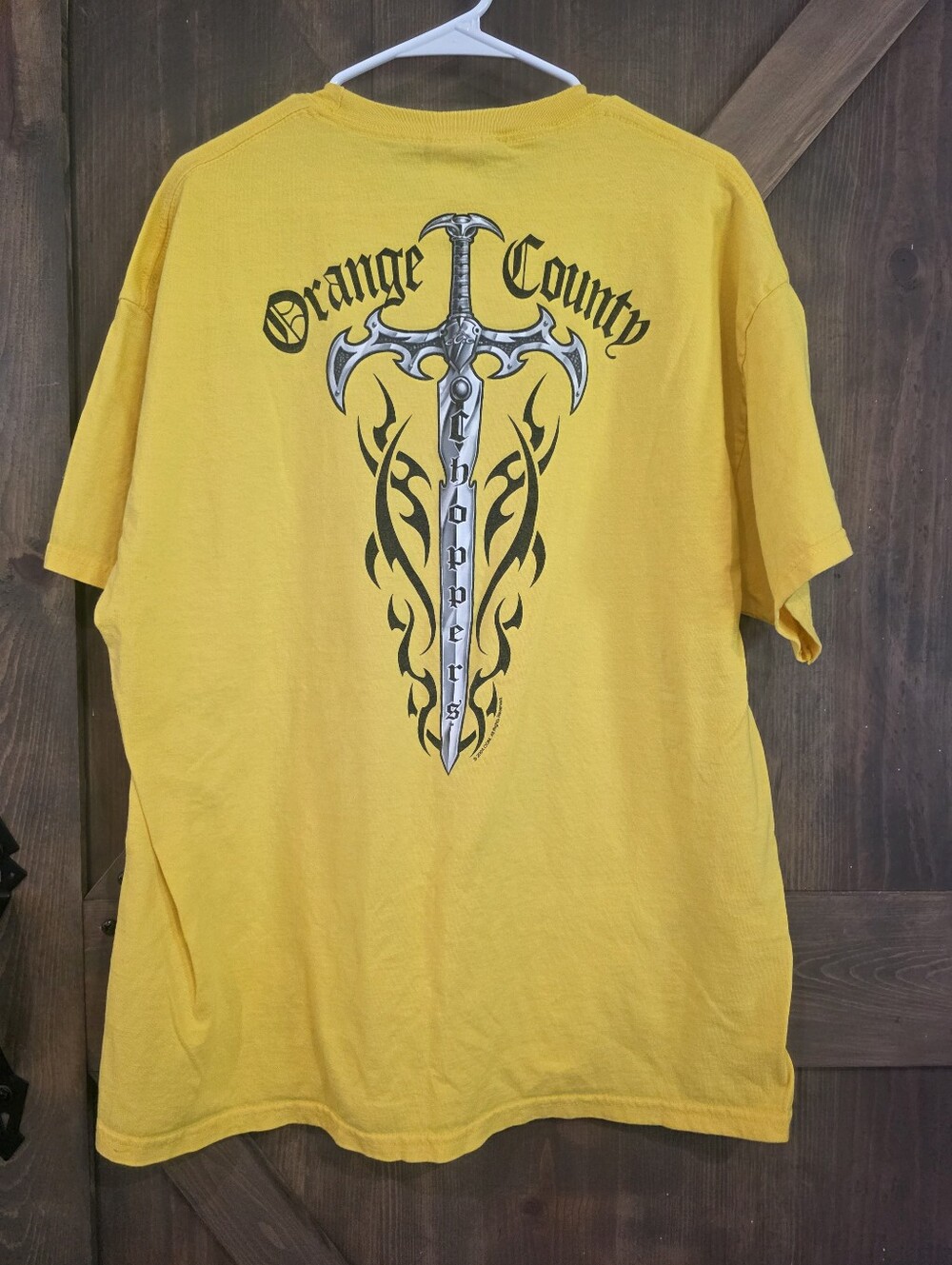 Orange County Choppers Graphic Tee Vtg - Yellow Men’s Shirt Size XL